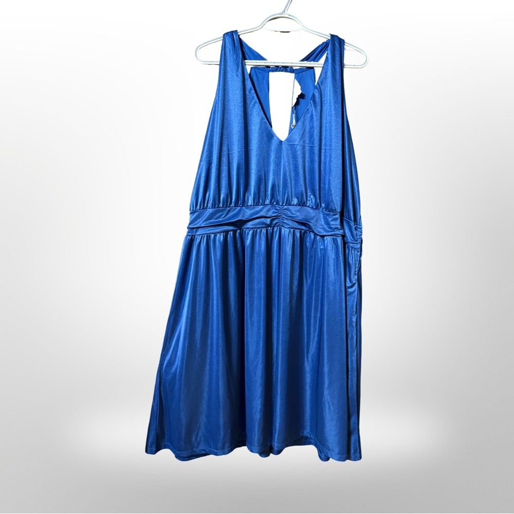 Elegant Blue Mini Dress